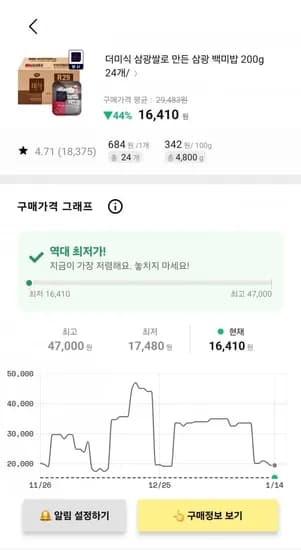 더미식 삼광 백미밥 200g 24개