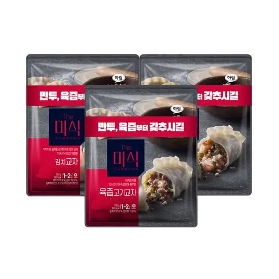 더미식 교자만두 육즙고기 700g 김치교자 700g 새우교자 630g