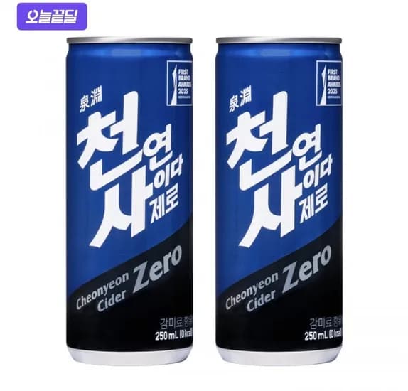 천연사이다 제로 250ml 60캔