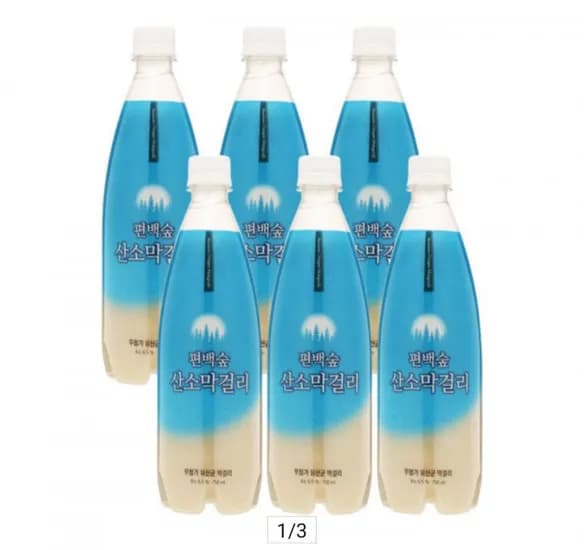 산소막걸리 6.5도 750ml 6병
