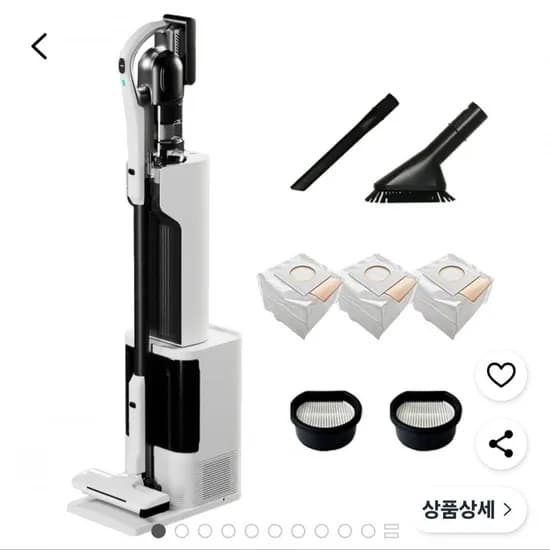 아이룸 AI 자동 충전 먼지 비움 올인원 스마트 타워형 BLDC 무선청소기