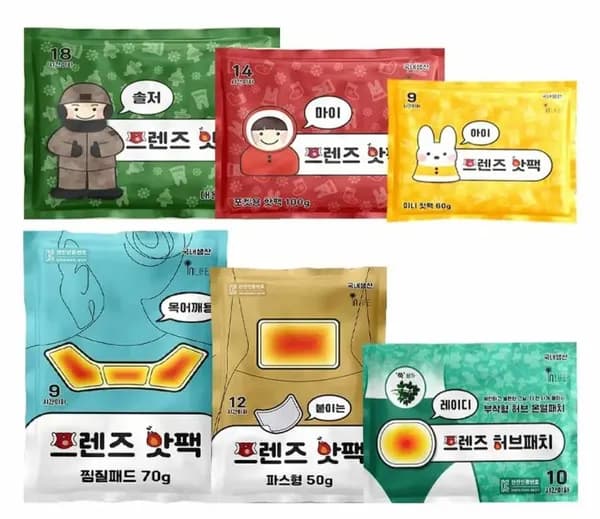 프렌즈핫팩 대용량 포켓형 파스형 100개