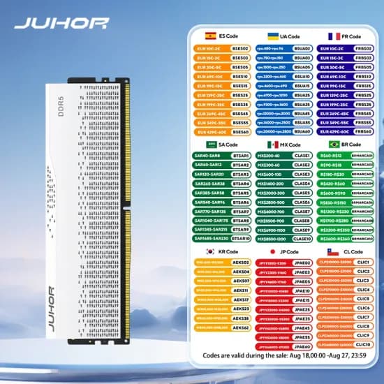 JUHOR 킹뱅크 2025 RGB DDR5 RAM 16GBx2 48GB