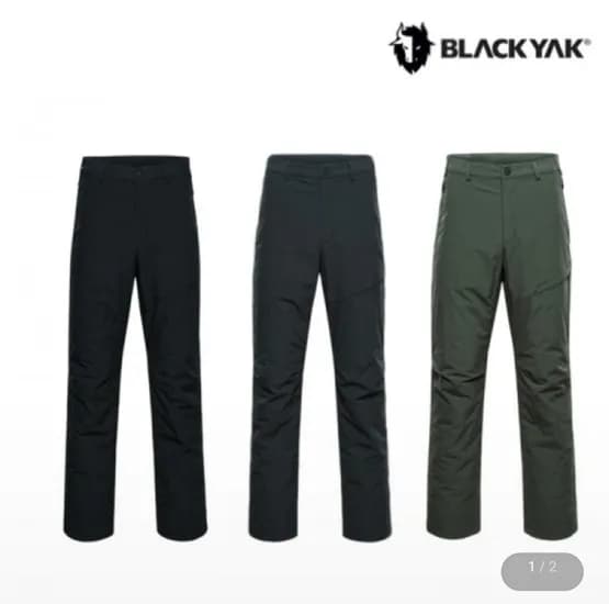 블랙야크 남성 기본 일자핏 패딩바지 라이즈인슐레이션팬츠 (51,840원/무료)