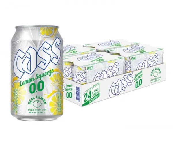 카스 레몬스퀴즈 제로 (0.0) 논알콜 맥주맛 음료 330ml 24캔 (15,160원/무료)