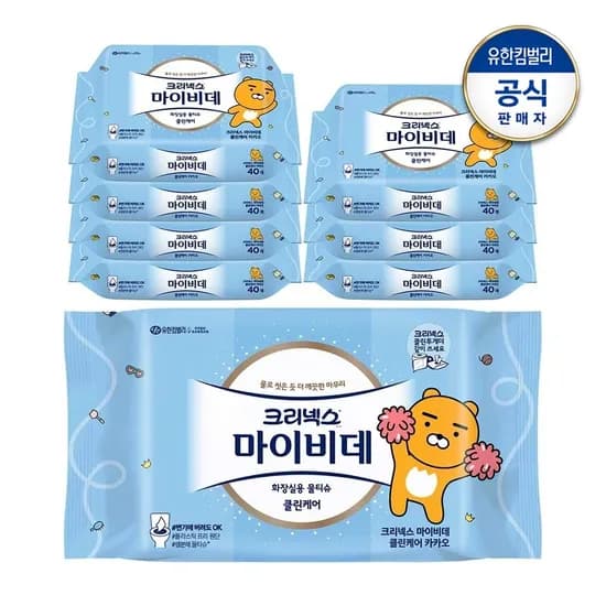 크리넥스 마이비데 클린케어 카카오 40매 6팩