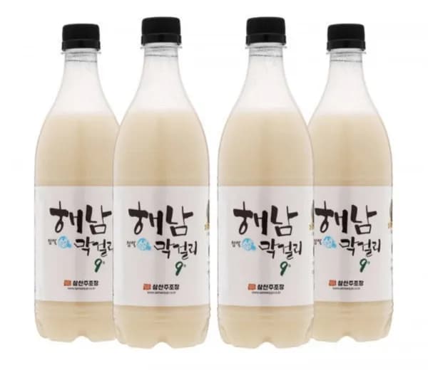 삼산주조장 해남찹쌀생막걸리 9도 750ml 4병