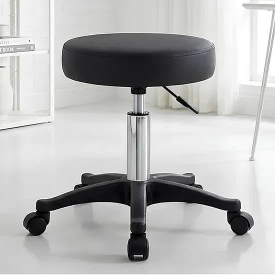 가죽 원형 회전 바퀴의자