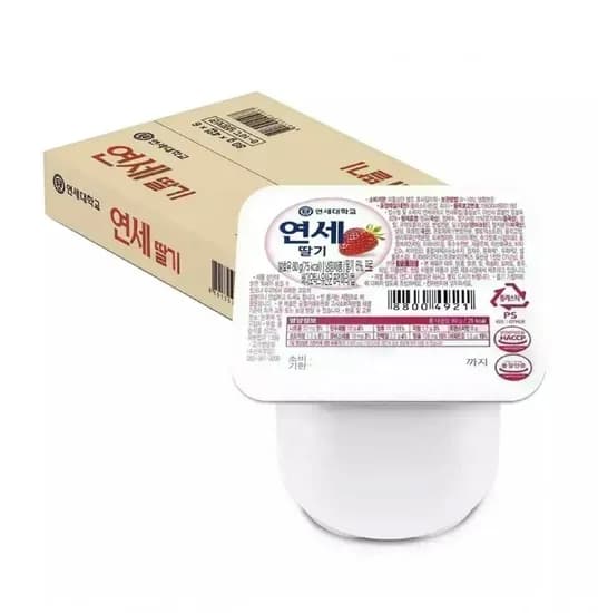 연세 요거트 딸기 플레인 복숭아 80g 24개