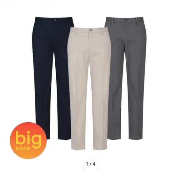 에디션 스트레치 슬렉스 면바지