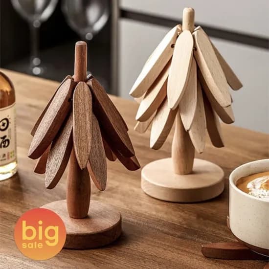 원목소재 방수코팅 단 트리냄비받침대 (5,620원/무배)3