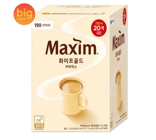 화이트골드 커피믹스 190T (20,040원/무료)