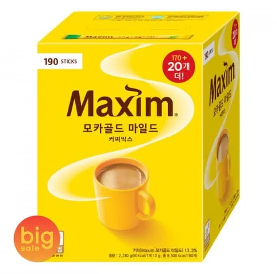 동서 맥심 모카골드 마일드 커피믹스 90T (21,520원/3,000원)1