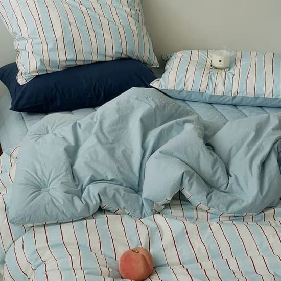 플로라 핀스트라이프 60수 모달 차렵이불세트 (42,675원/무료배송)