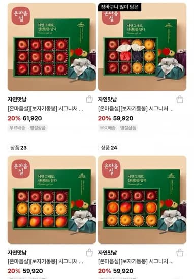 과일 혼합/곶감선물세트 (19,730원~/무배)