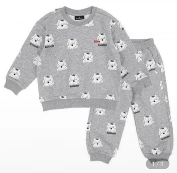 블루독 키즈 도기 맨투맨 티셔츠 도기 시보리 팬츠 중 택1