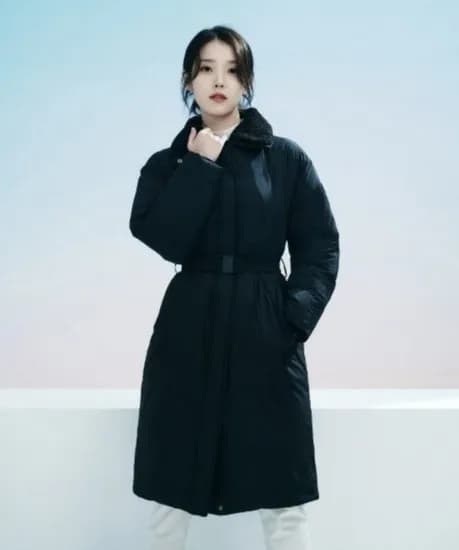 여성벨트형다운 퍼카라 롱다운 자켓