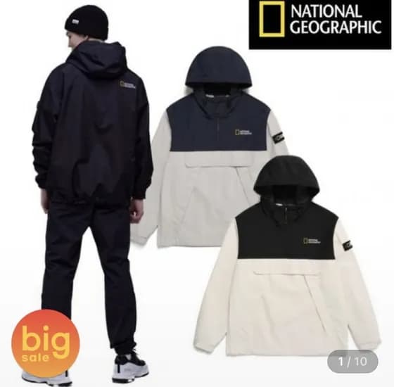 내셔널지오그래픽 남녀공용 아노락 점퍼
