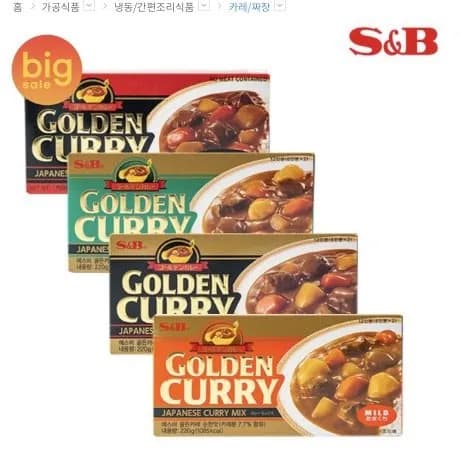 SB 에스비 골든카레 220g 4종 3개입