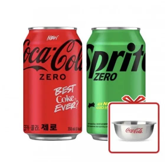 코카콜라 제로 30ml 24캔 + 스프라이트 350ml 24캔