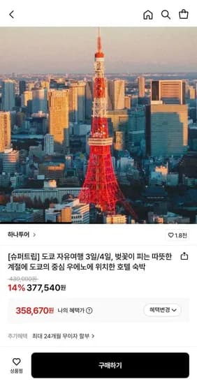 도쿄의 중심 우에노에 위치한 호텔