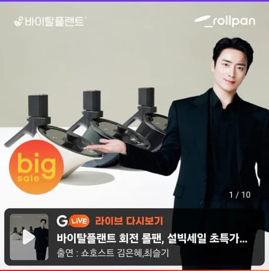 바이탈플랜트 뉴오리지널 자동회전 롤팬 5cm 1개 (98,000원/무료)2