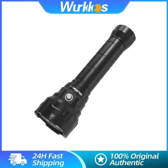 Wurkkos DL70 스쿠버 다이빙 손전등 13000LM 4*XHP50B LED 2*26650
