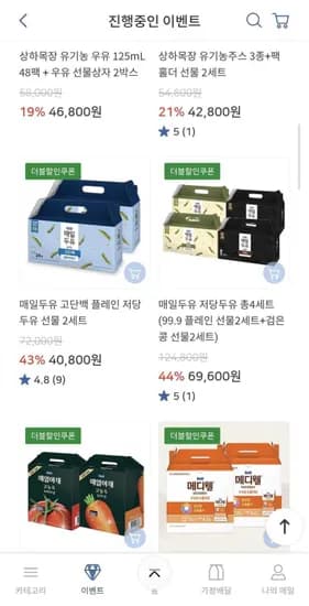 매일두유 고단백 선물세트(48팩) (페이코28,710원/무료)