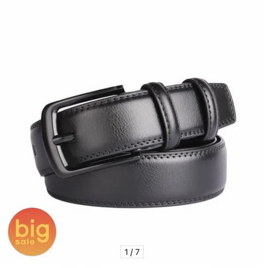 1+1 소가죽 남성 핀 버클 벨트 6TYPE(12,440원/무료)