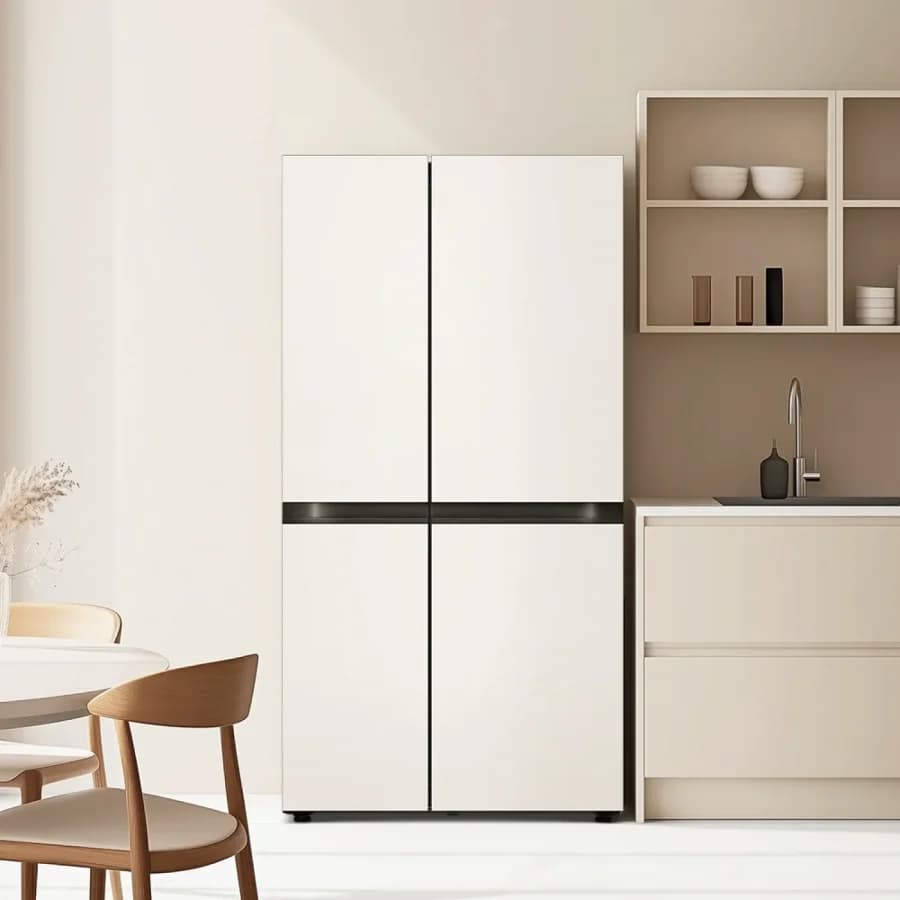 LG 디오스 AI 오브제컬렉션 냉장고 (양문형/베이지) 최대혜택가 92만원 (110만원/기본설치무료)