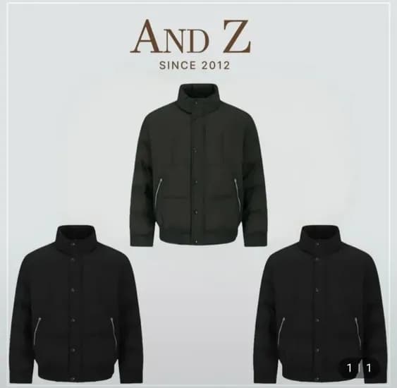 앤드지 립스탑 덕다운 하이넥 블루종 3종 1택 (55,800원 / 무배)