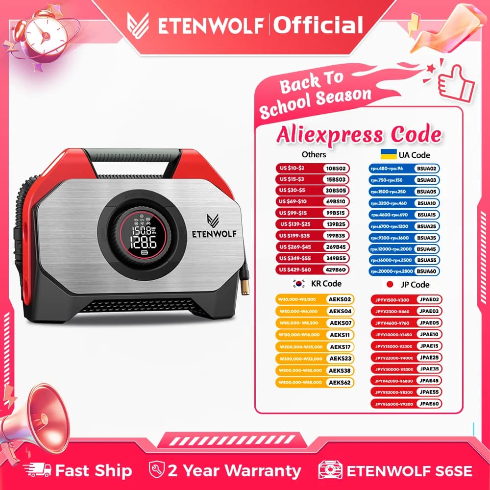 Crossgun 터보 킹콩 에어건 $15.28 ETENWOLF 타이어에어펌프 $22.52 WX242 무선 전기 드라이버 $19.15