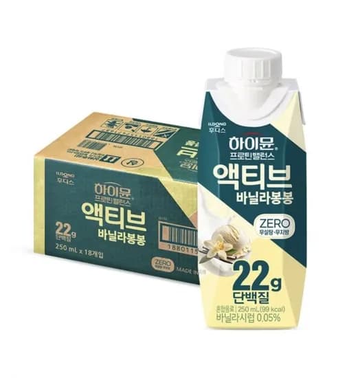 일동 하이뮨 프로틴 밸런스 액티브 바닐라봉봉 18개 (17,630원/무료)