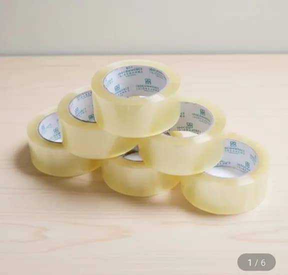 박스테이프 투명 황색 40m 6개