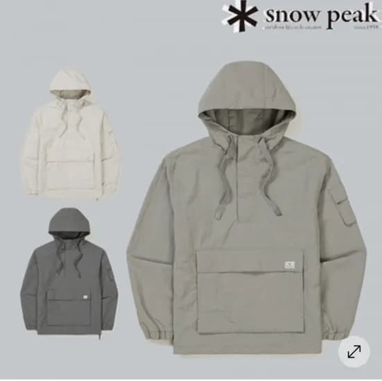 스노우피크 캠플 아노락 자켓