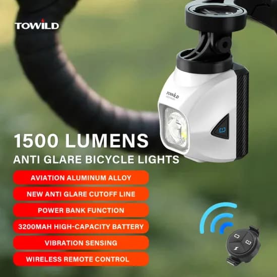 TOWILD DL1200S 자전거 라이트
