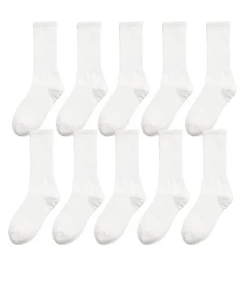 남성 롱 골지 크루 삭스 2컬러 10팩