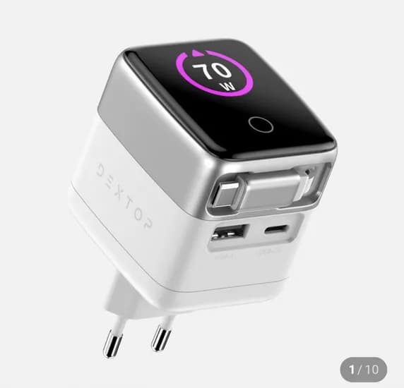 덱스탑 초고속 70w 릴타입 포트 충전기 2