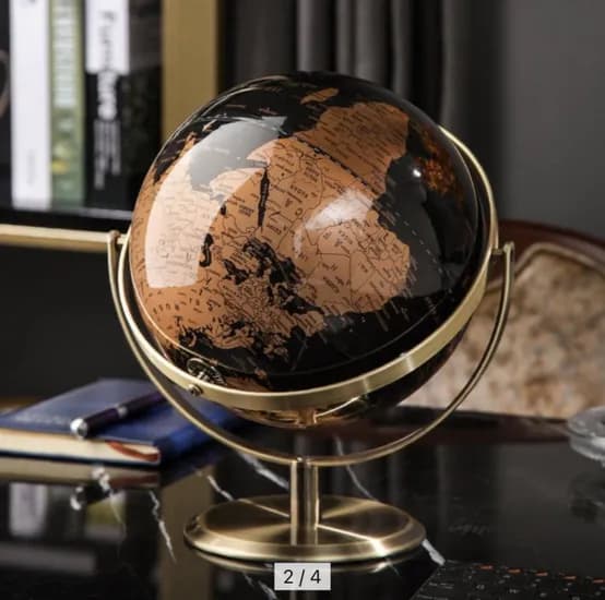 ORBIS 올비스 골드블랙 대형 영문 지구본