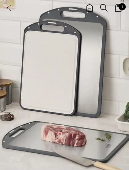 스텐 304 양면 도마 시리즈 육류 생선 위생도마 (8,900원/3만원이상 무료)