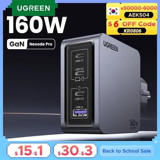 유그린 160W GaN 충전기 PD3.1 라이젠5 5500GT 16GB 512GB 2개