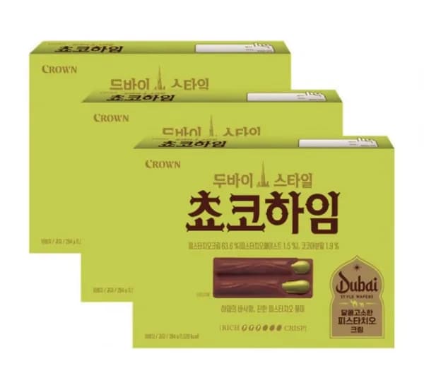 두바이 쵸코하임 284g X 3개 (21,250원/무료)