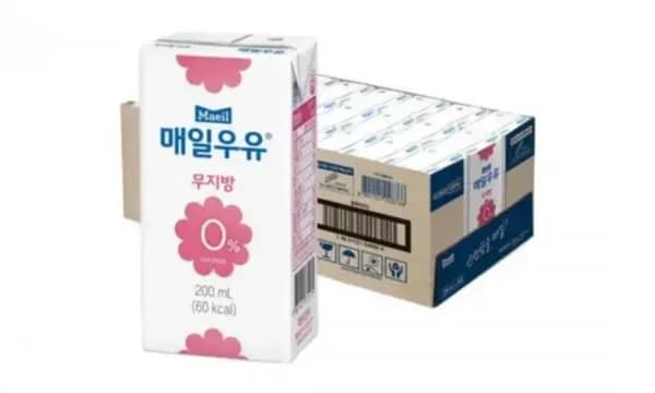 임박 매일우유 무지방 0%, 200ml*24입 (6501원/무배)