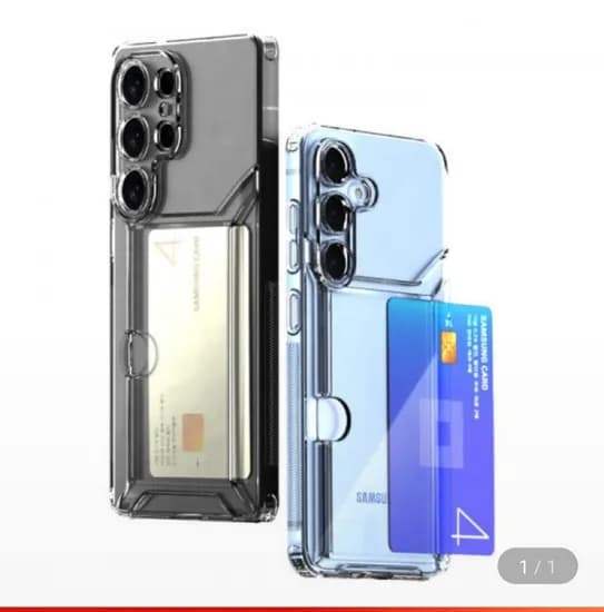 갤럭시 아이폰 2장 슬라이드 카드수납 투명케이스 1+1 (유클 6,290원/무료)