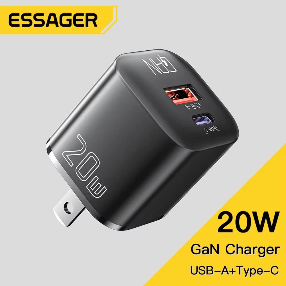 Essager 20W GaN PD 듀얼포트 충전기