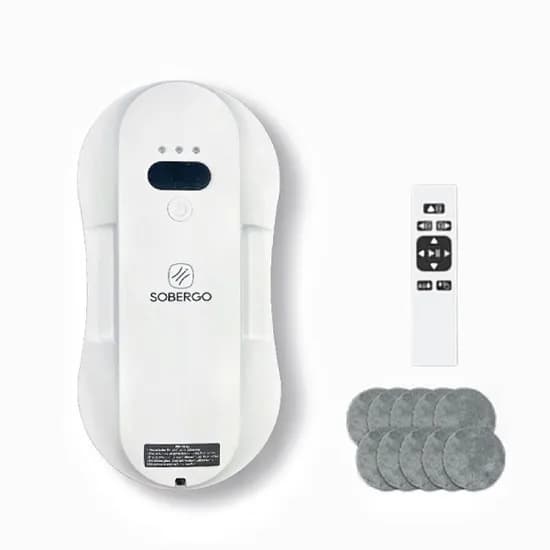 SOBERGO 스마트 창문로봇청소기 6.2cm (삼성카드 55,590원/무료)