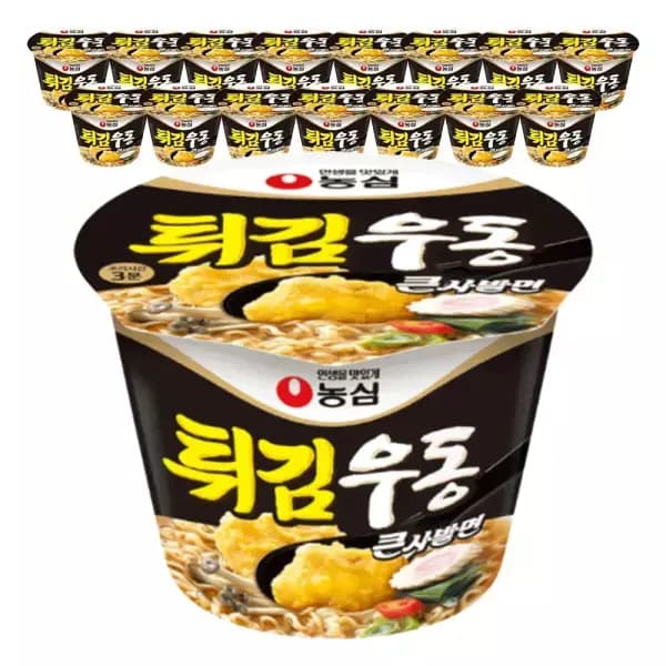 농심 튀김우동 큰사발 111g 16개 (티멤14,460원/무료)