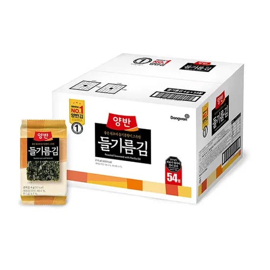 동원 양반 들기름김 4g 54봉 (17,400원/무료)