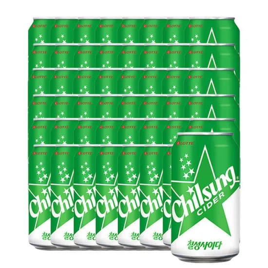 칠성사이다 350ml 48캔 (유클23,100원/무료)