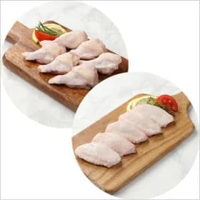 냉장 닭봉1kg+닭윙1kg (22,910원/무료)